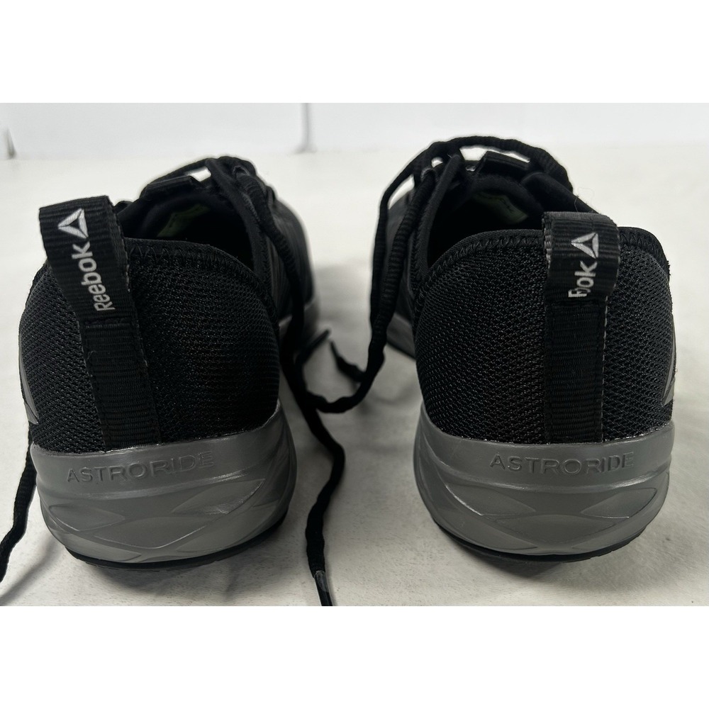 REEBOK ASTRORIDE UNISEX WORK ATHLETIC STEEL TOE BLACK SHOE RB2211 MENS 7 WOMEN 9 - Picture 6 of 15